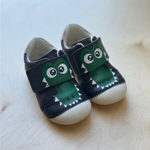 Kids Blue and Green Crocodile Shoes
